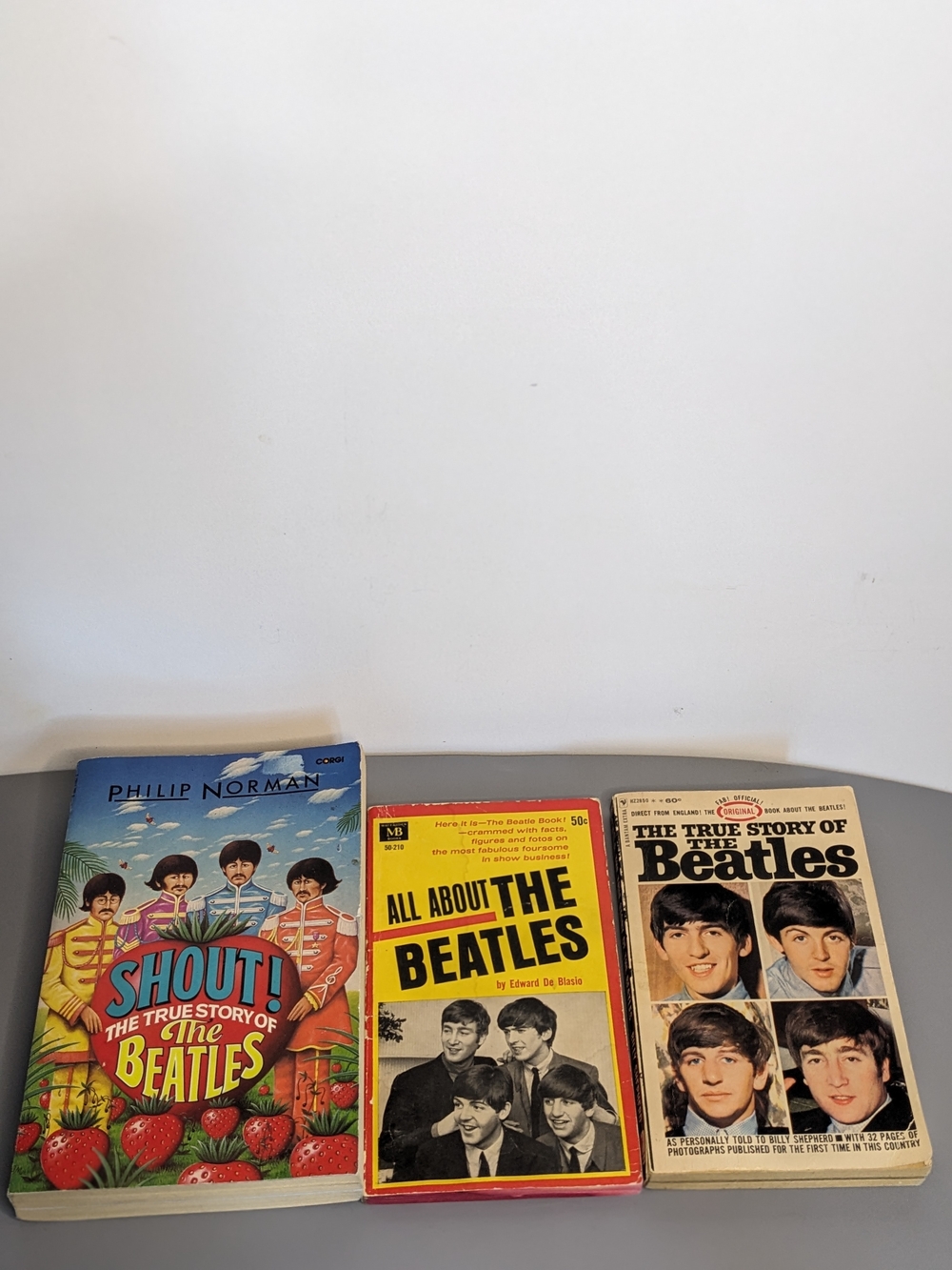 Vintage Beatles Paperback Book Trio Shout All About The Beatles True Story